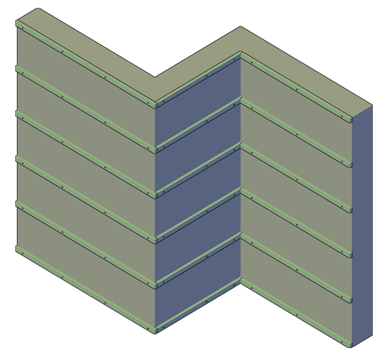 Compleet pakket Premium Rabatdeel Rhombus Eiken