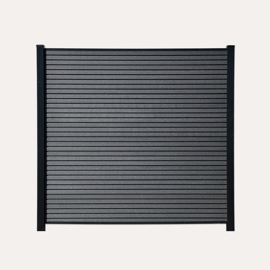 Composiet schutting rhombus zwart