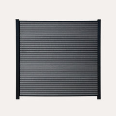 Composiet schutting rhombus zwart