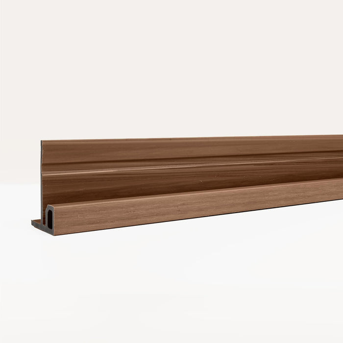 F-Profiel Rabatdeel Rhombus Teak