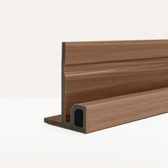 F-Profiel Rabatdeel Rhombus Teak