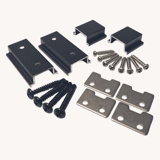 Montageset onder- en bovenprofielen Premium Schutting