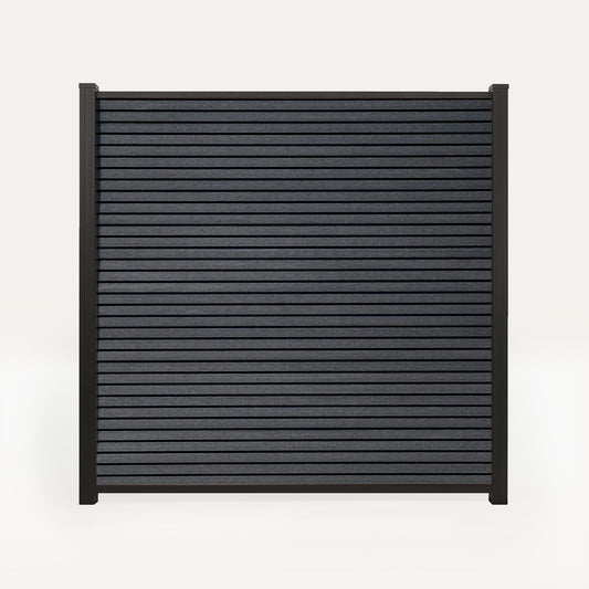 Composiet Schutting Rhombus Zwart