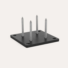 Premium Voetplaat Aluminium Tuinpaal