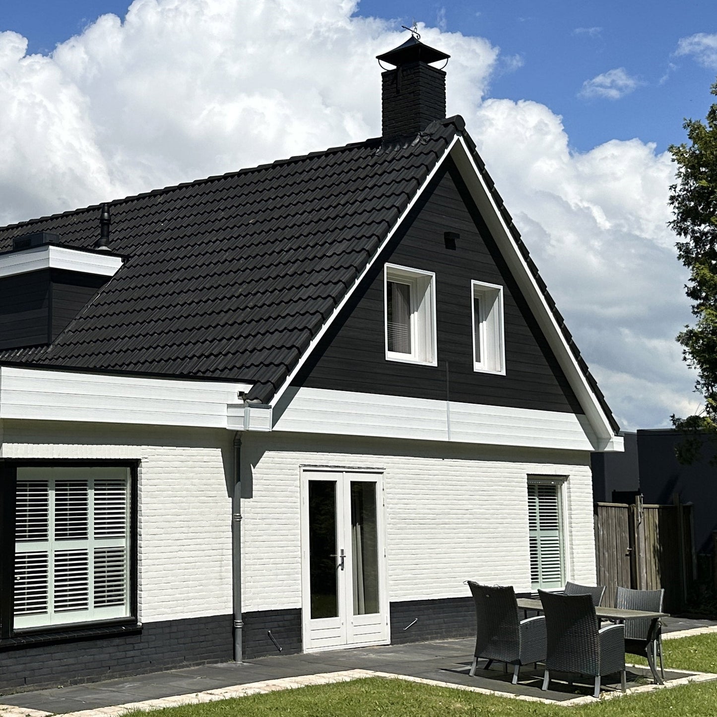 Composiet Rabatdeel Traditioneel Zwart
