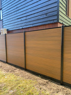 Exclusief Composiet Schutting Rhombus Teak
