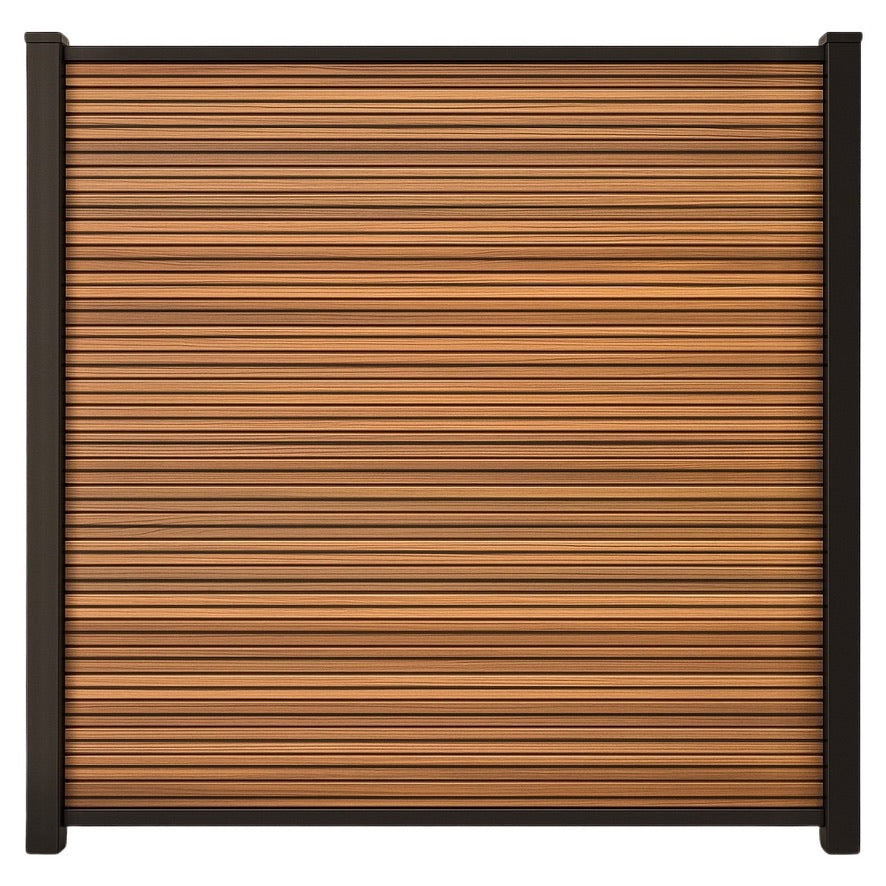 Exclusief Composiet Schutting Rhombus Teak