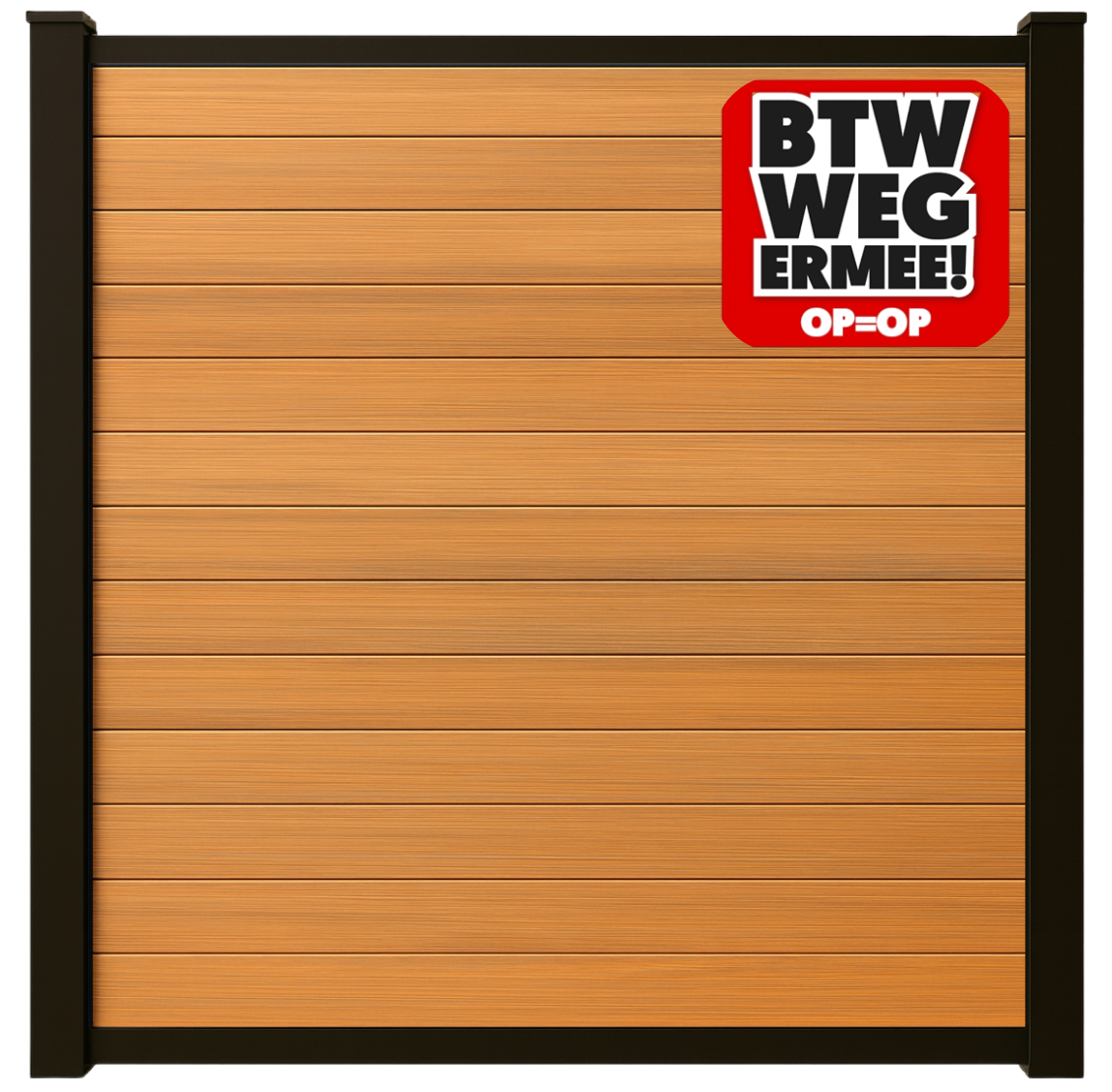 Composiet Schutting Eiken