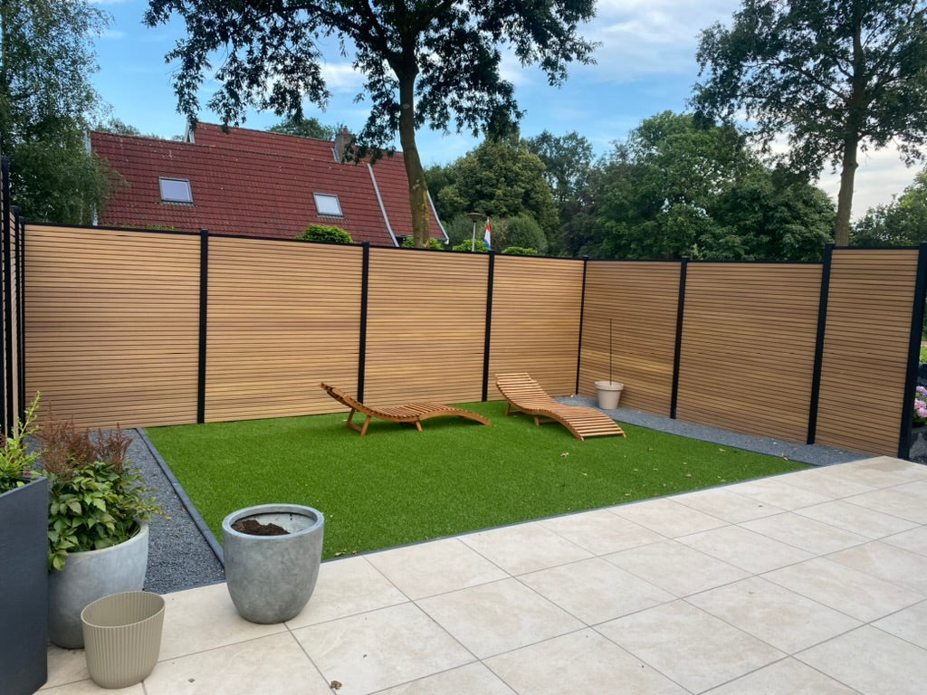 Exclusief Composiet Schutting Rhombus Eiken