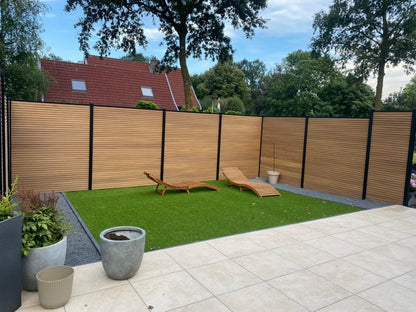 Exclusief Composiet Schutting Rhombus Eiken