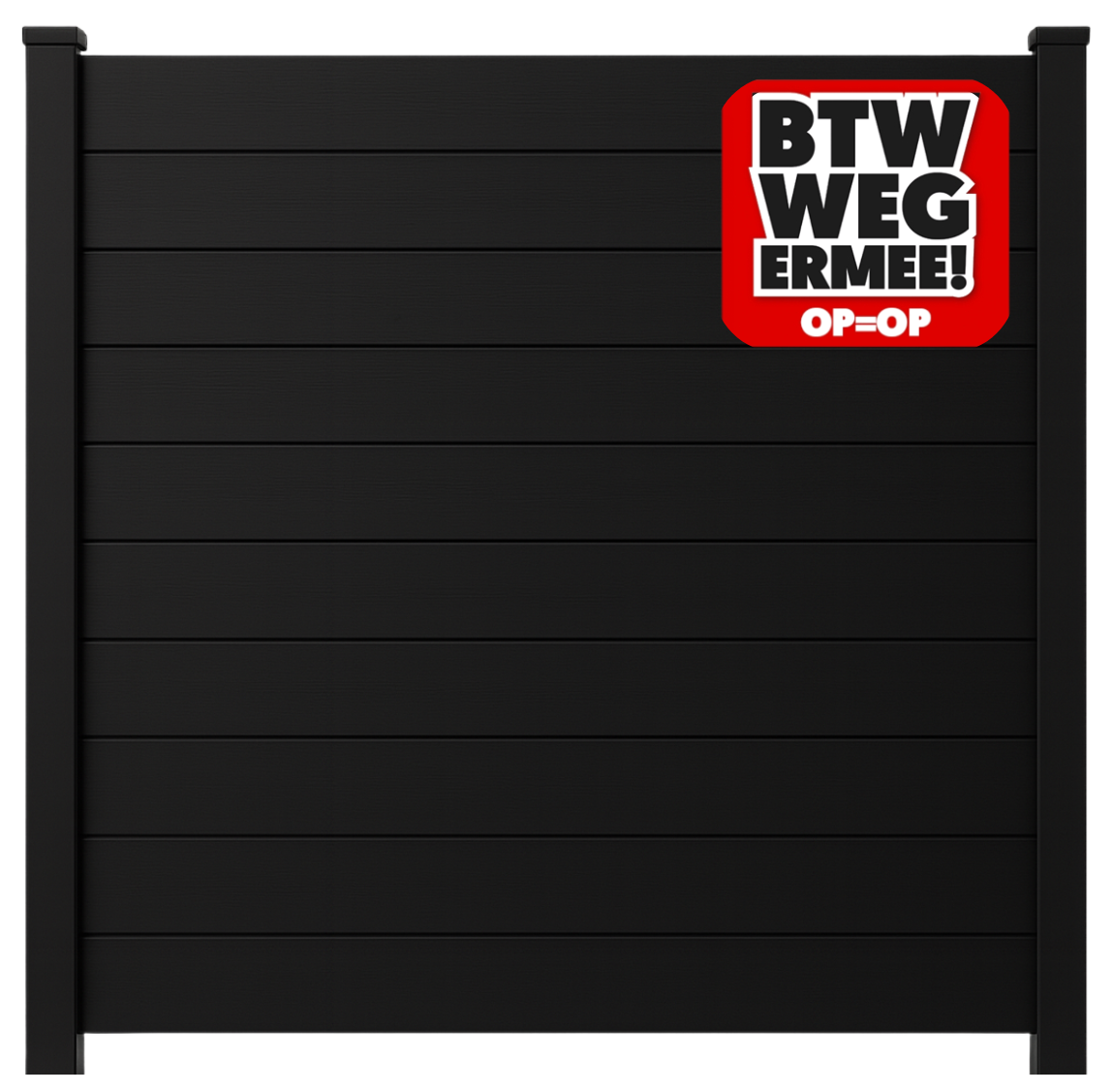 Exclusief Composiet Schutting Zwart