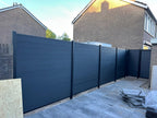 Exclusief Verticaal Composiet Schutting Zwart