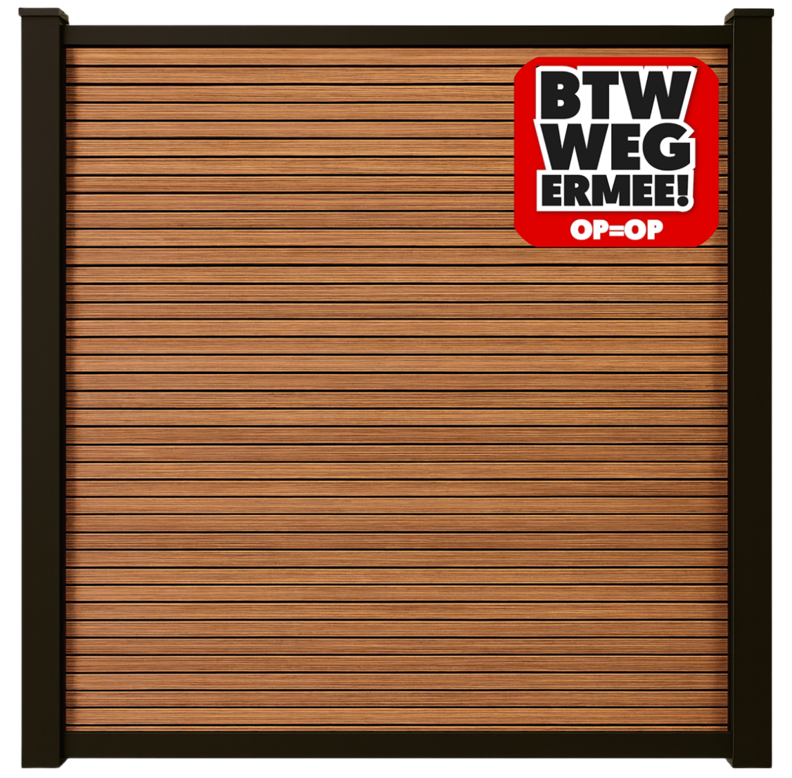 Exclusief Composiet Schutting Rhombus Eiken