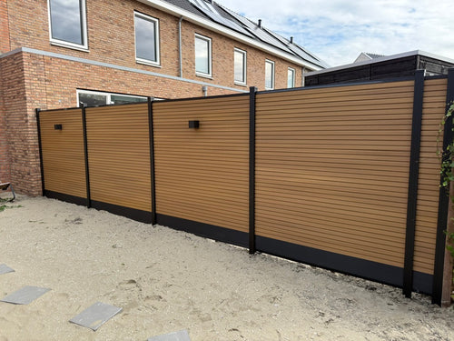 Aluminium onderplaat – Voor composiet schutting