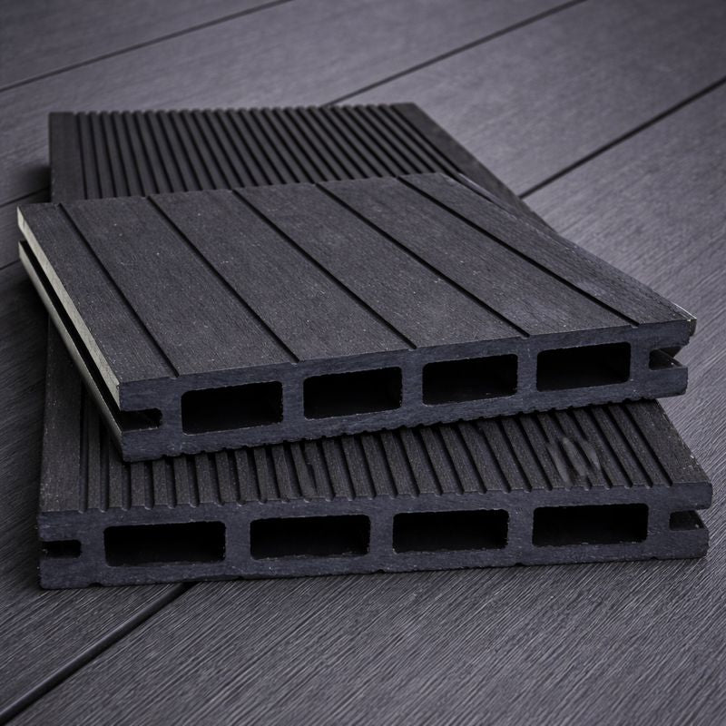 Holkamer composiet vlonderplank - 3m Grijs/Zwart