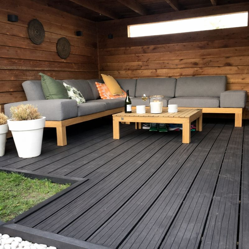 Holkamer composiet vlonderplank - 3m Grijs/Zwart