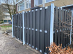 Composiet schutting Zilver Top Line