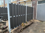 Composiet schutting Zilver Top Line