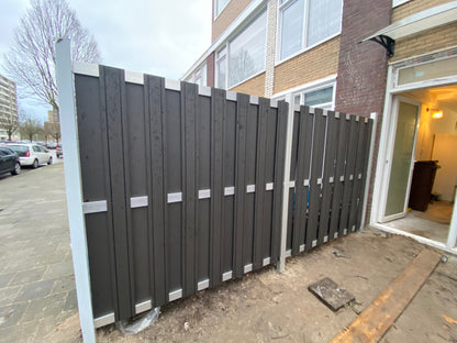 Composiet schutting Zilver Top Line
