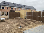 Composiet Schutting Bruin Top Line