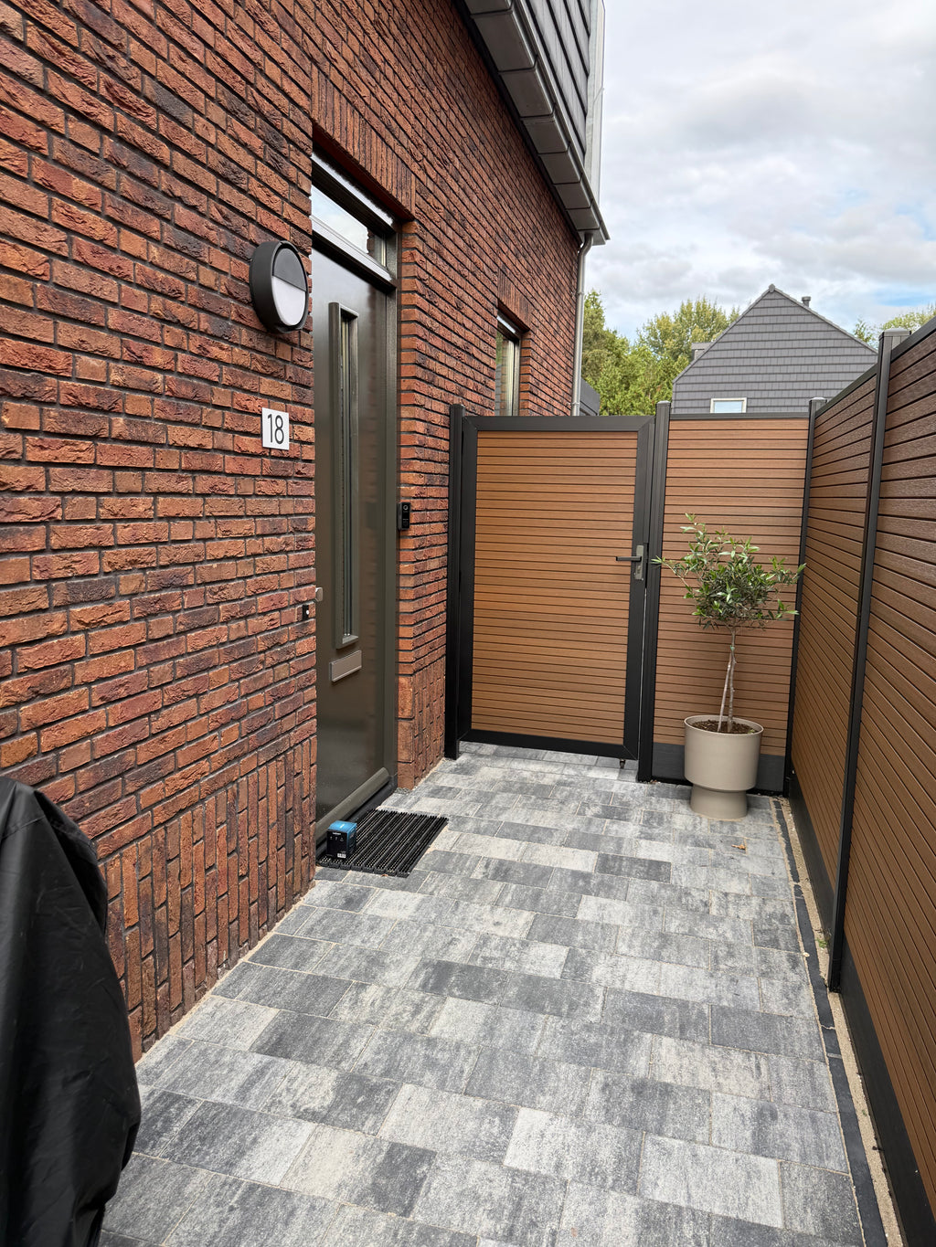 Aluminium onderplaat – Voor composiet schutting