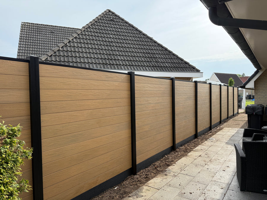 Composiet Schutting Eiken
