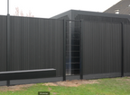 Exclusief Verticaal Composiet Schutting Rhombus Zwart