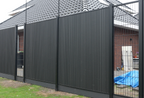Exclusief Verticaal Composiet Schutting Rhombus Zwart