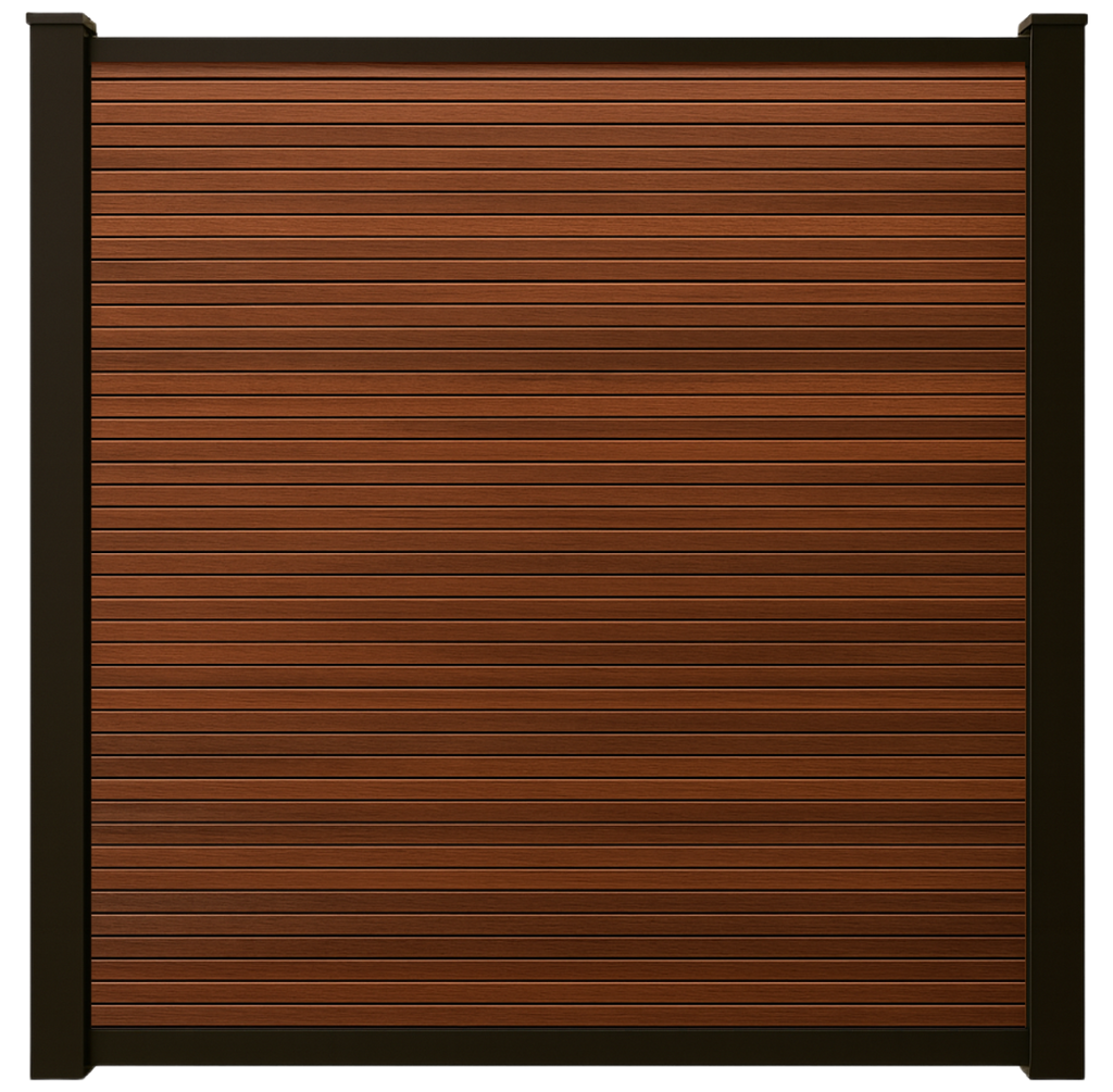 Exclusief Composiet Schutting Rhombus Teak
