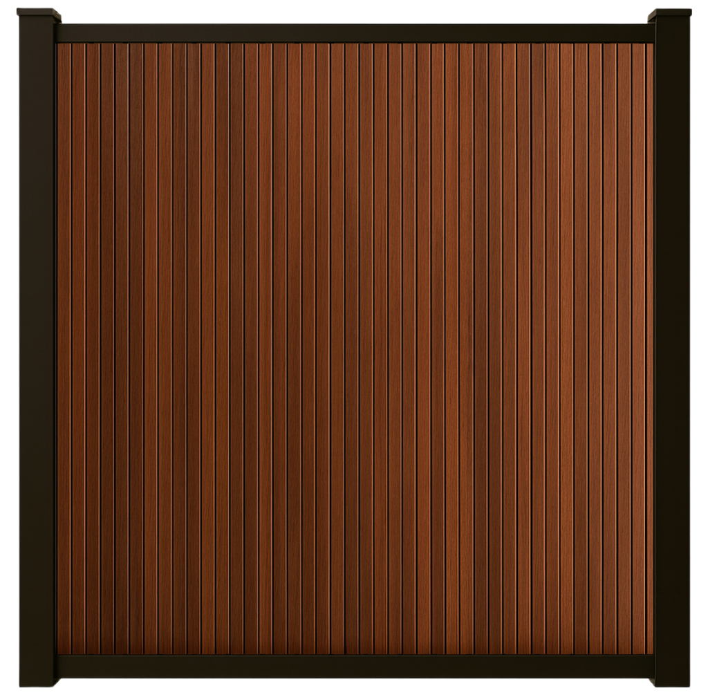 Exclusief Verticaal Composiet Schutting Rhombus Teak