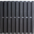 Composiet schutting Zwart Top Line