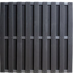 Composiet schutting Zwart Top Line