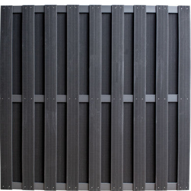 Composiet schutting Zwart Top Line