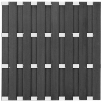Composiet schutting Zilver Top Line