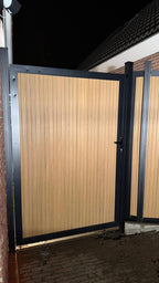 Exclusief Verticaal Composiet Schutting Rhombus Eiken