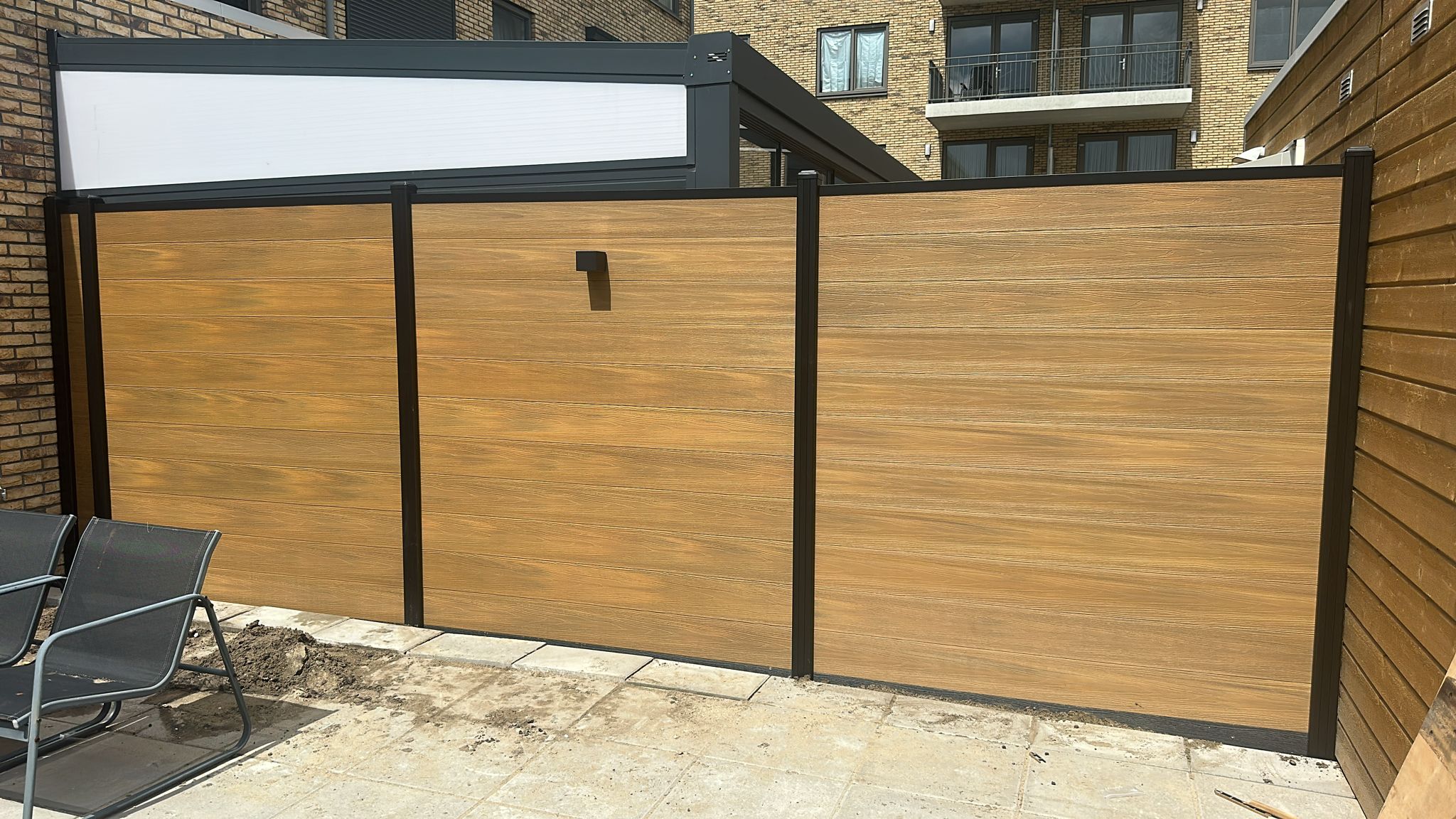 Composiet Schutting Eiken