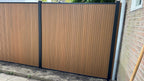 Exclusief Verticaal Composiet Schutting Rhombus Teak