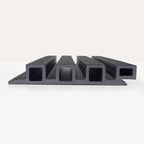 Composiet schuttingplank rhombus zwart