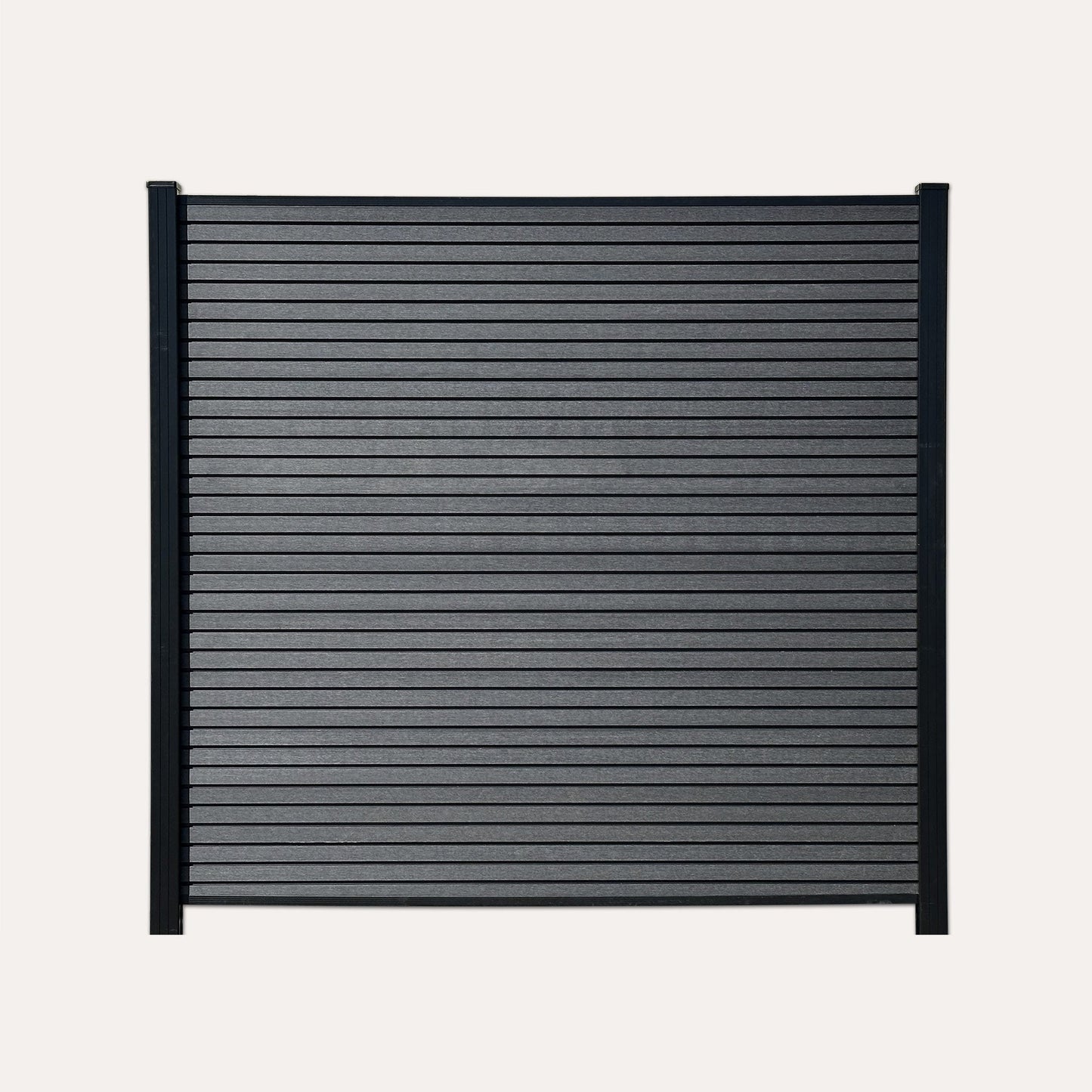 Composiet schutting rhombus zwart