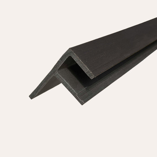 F-profiel Rabatdeel rhombus zwart