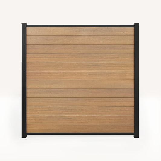 Composiet schutting rhombus zwart