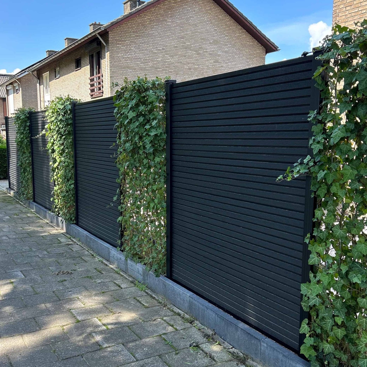 Exclusief Composiet Schutting Rhombus Zwart