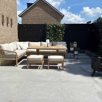 Exclusief Composiet Schutting Rhombus Zwart
