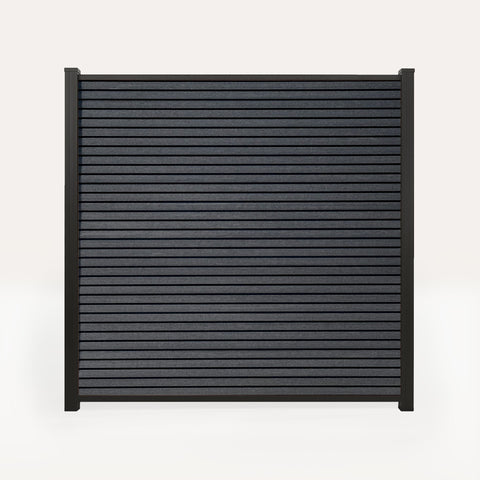 Composiet Schutting Rhombus Zwart