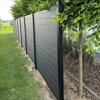 Composiet Schutting Zwart