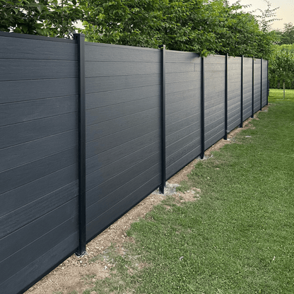 Composiet Schutting Zwart