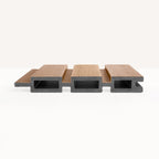 Composiet Schuttingplank Rhombus Teak