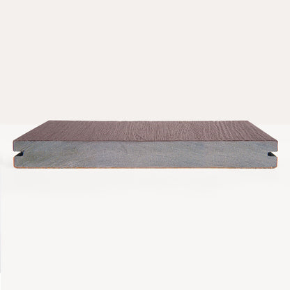 Sample vlonderplank massief bruin/teak