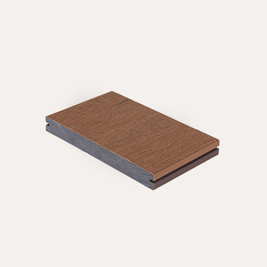 Sample vlonderplank massief bruin/teak