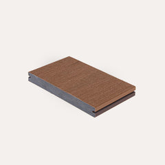 Sample vlonderplank massief bruin/teak